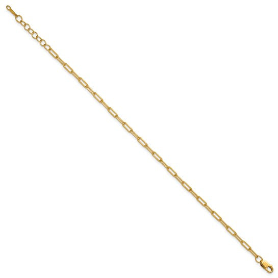 14K Gold Filled 6.5" Paperclip Bracelet (2.5mm)