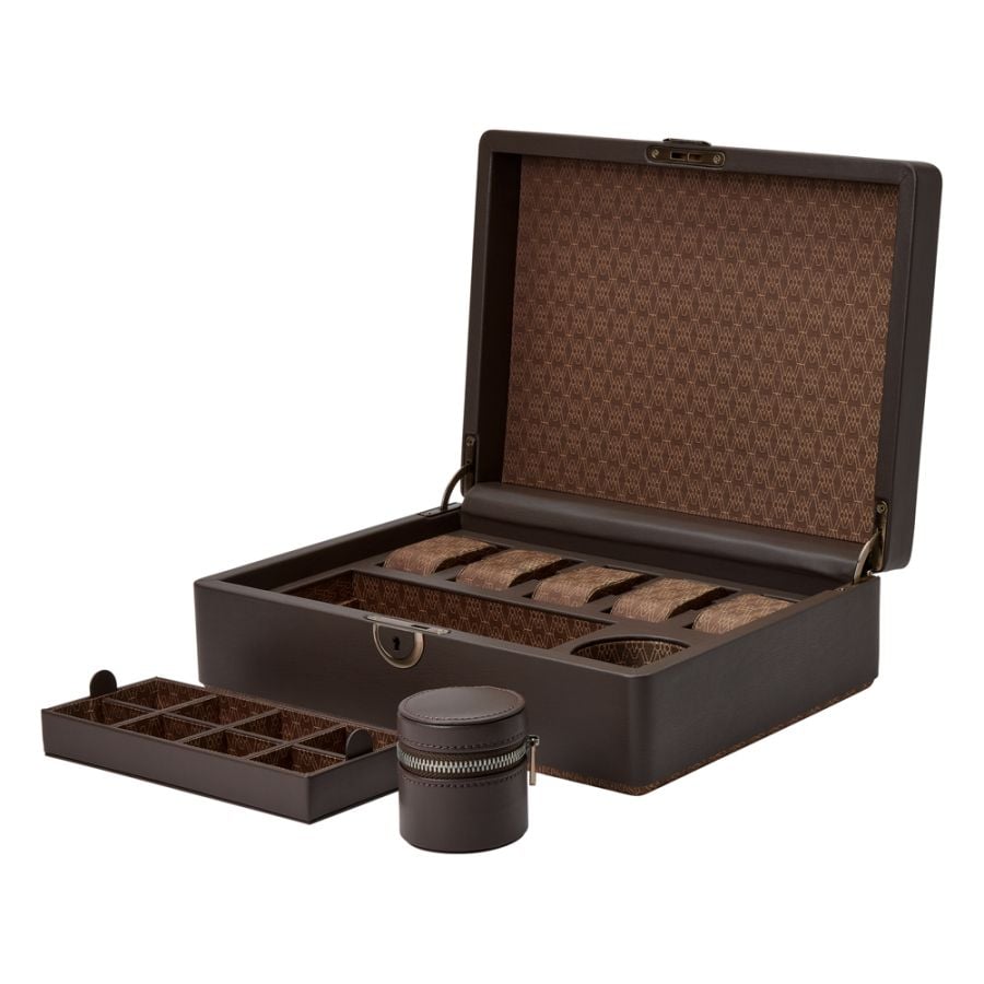 WOLF Earth 5pc Watch Box with Storage