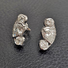 Custom 14K White Gold Diamond Earring Mounts