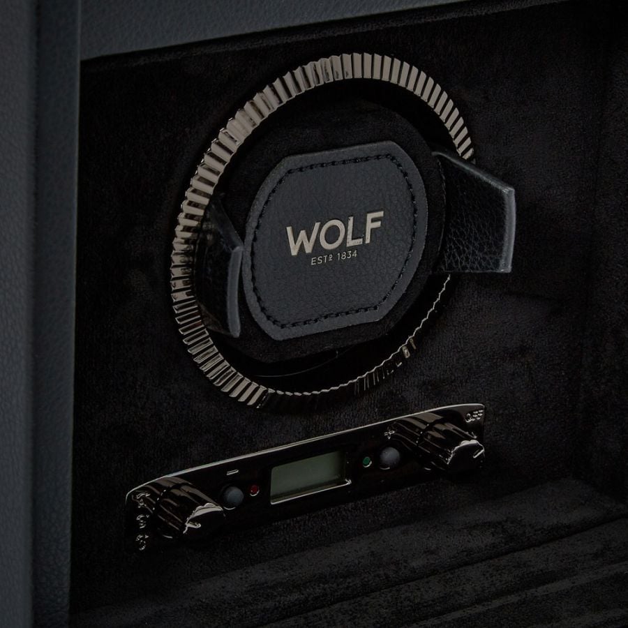 WOLF British Racing Black Single Watch Winder
