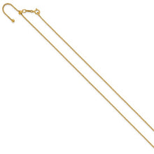 14K Gold Filled 22" Adjustable 1.30mm Rolo Necklace