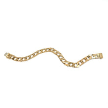 10K Yellow Gold 8.5" 9mm Wide Link Bracelet