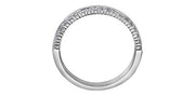 14K White Gold 0.50ctw Diamond Wedding Band Size 6