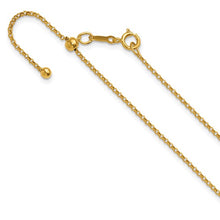 14K Gold Filled 22" Adjustable 1.30mm Rolo Necklace