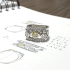 Champagne Trio Custom Ring