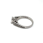 19KW Eng Rg Oval LGD 1.01 G-J/VS Diatw =0.48ct RNG SZ. 6.5