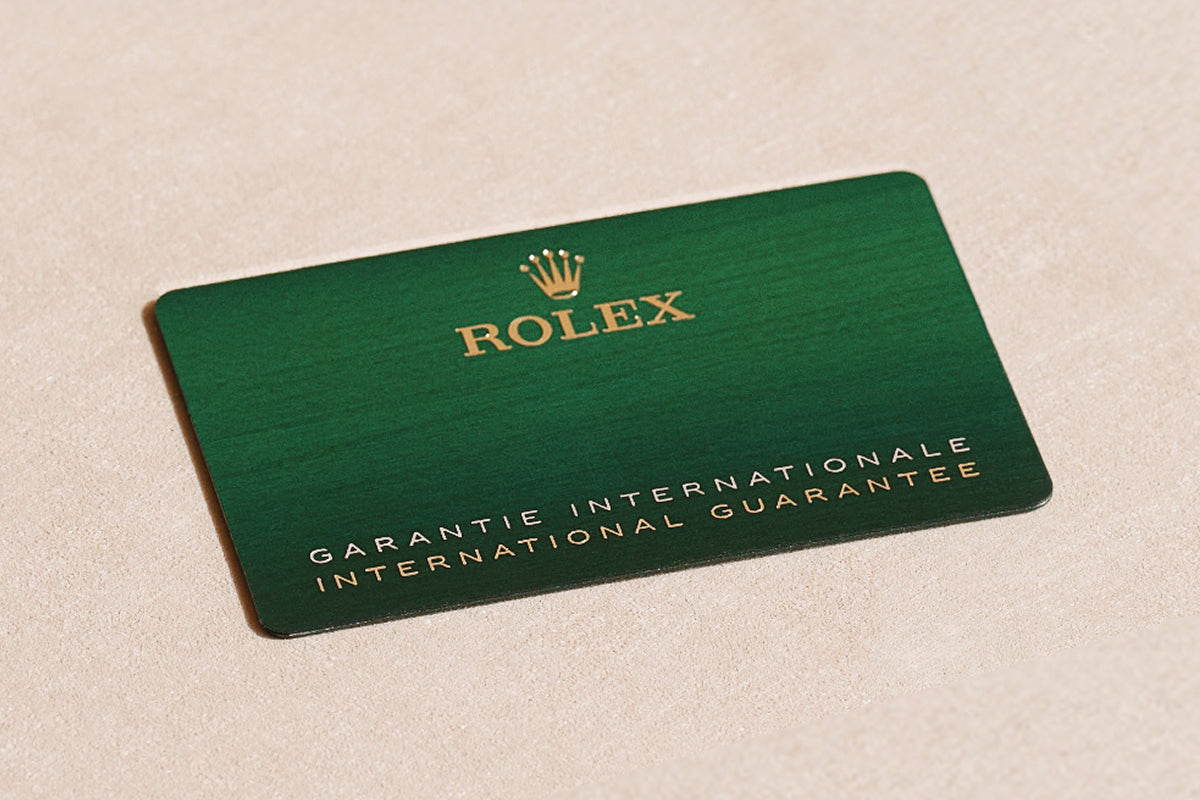 Rolex international guarantee card