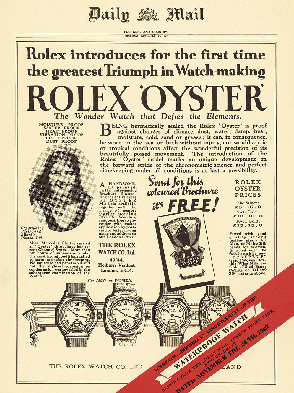 Rolex watches at IJL in Manitoba