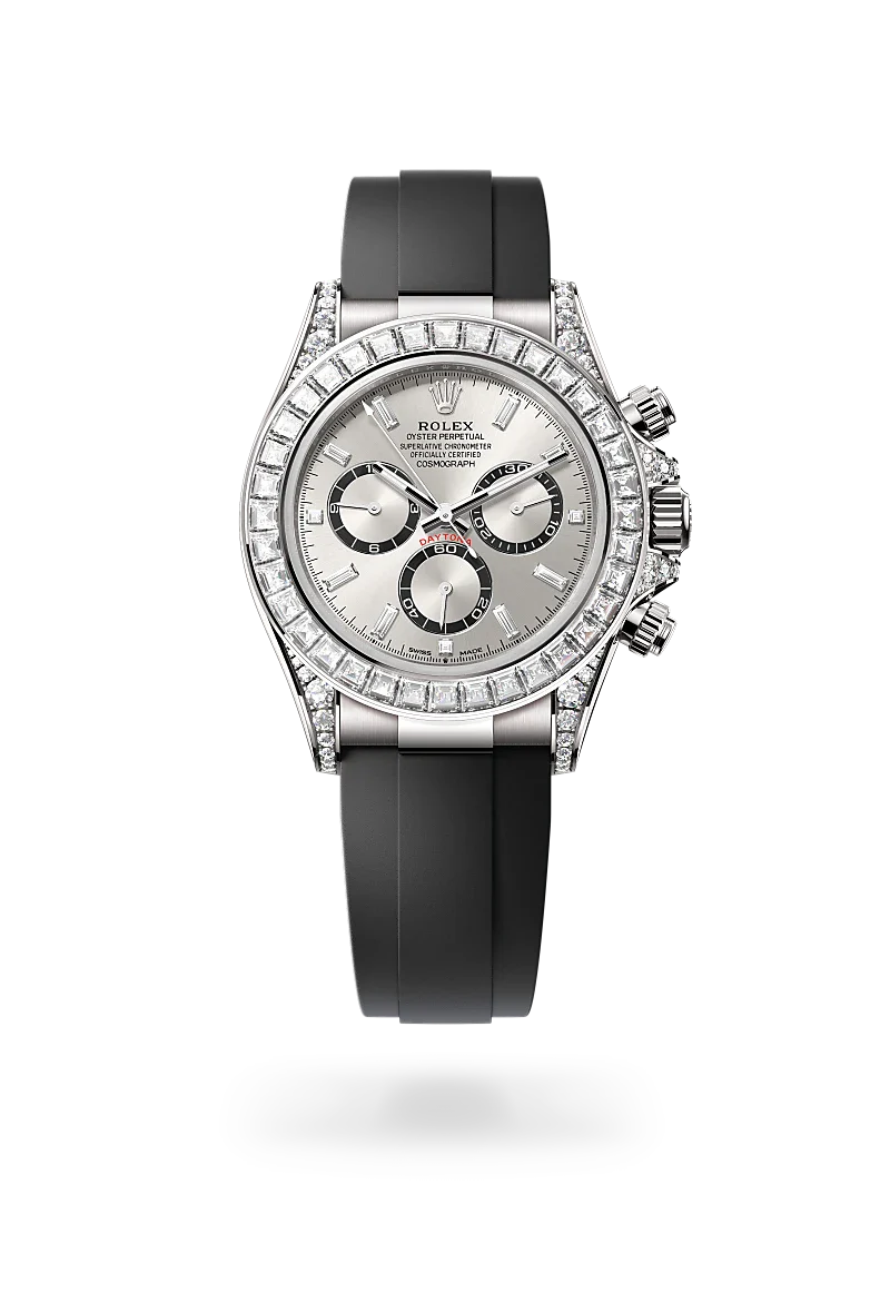 Rolex Cosmograph Daytona in 18 ct white gold with lugs set with diamonds, M126539TBR-0002 - IJL Since 1937