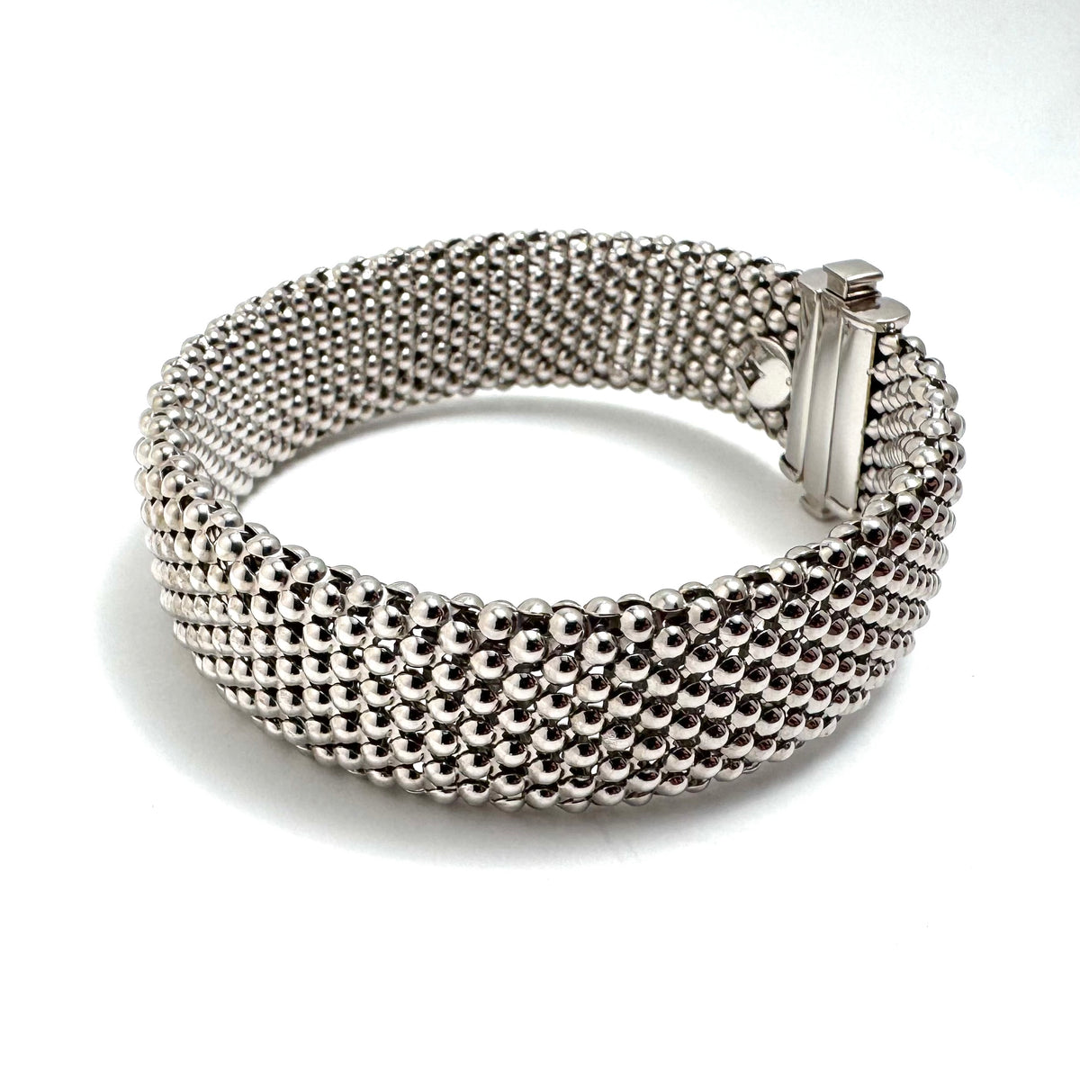 14KW Fancy Link 17mm wide Bracelet 7.5-Inch