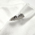 14K White Gold 0.50ctw Diamond Wedding Band Size 6