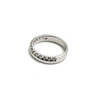 14K White Gold 0.50ctw Diamond Wedding Band Size 6