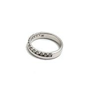 14K White Gold 0.50ctw Diamond Wedding Band Size 6