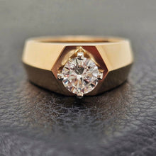 Custom Two-Tone Gold Wide Diamond Ring Mount