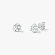 Hearts On Fire Three-Prong Stud Earrings