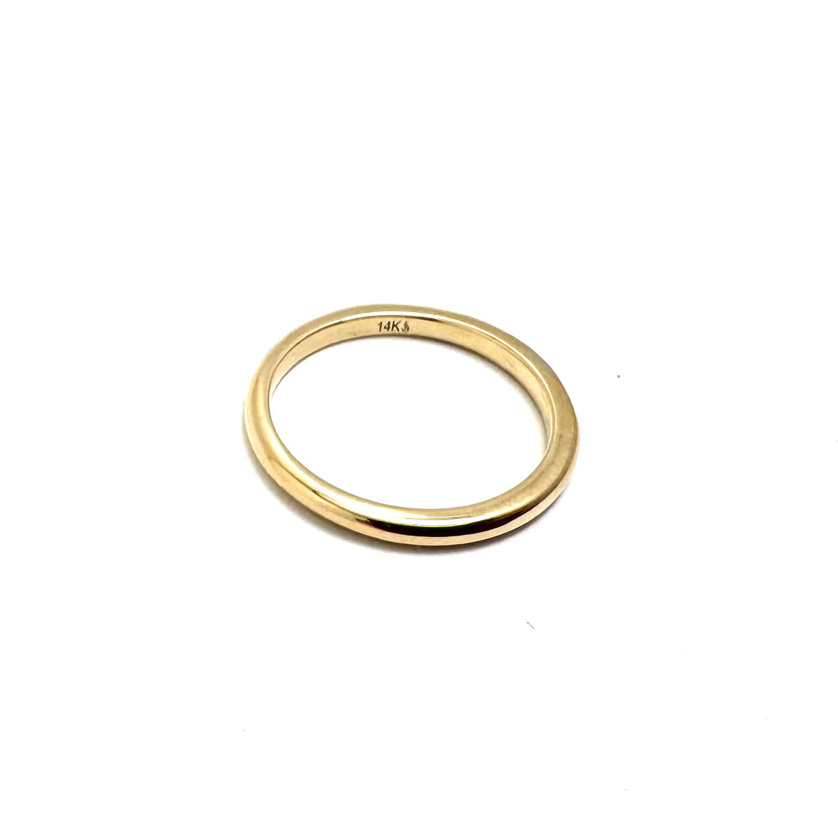 14K Yellow Gold Classic Wedding Band Size 6