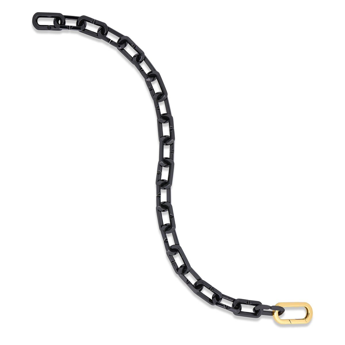 Roberto Coin 18KY & Black Ceramic Link Bracelet