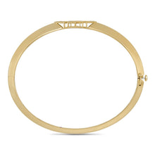 Roberto Coin 18KY Venetian Princess Bangle 4Dia=0.04ct, 48x58mm