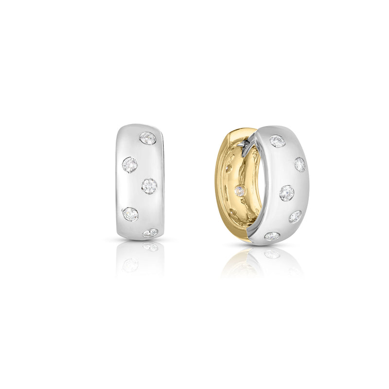 Roberto Coin Reversible Diamond Earrings