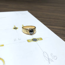 1.97 Hammered Rose Custom Ring
