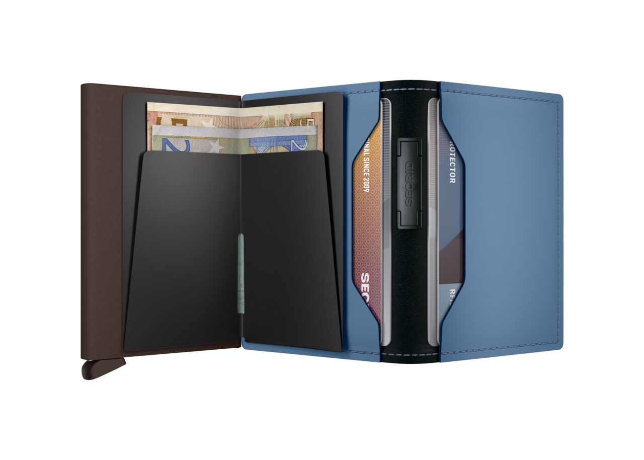 Secrid Bandwallet Matte Steel Blue-Brown