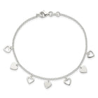 Sterling Silver Hearts Bracelet