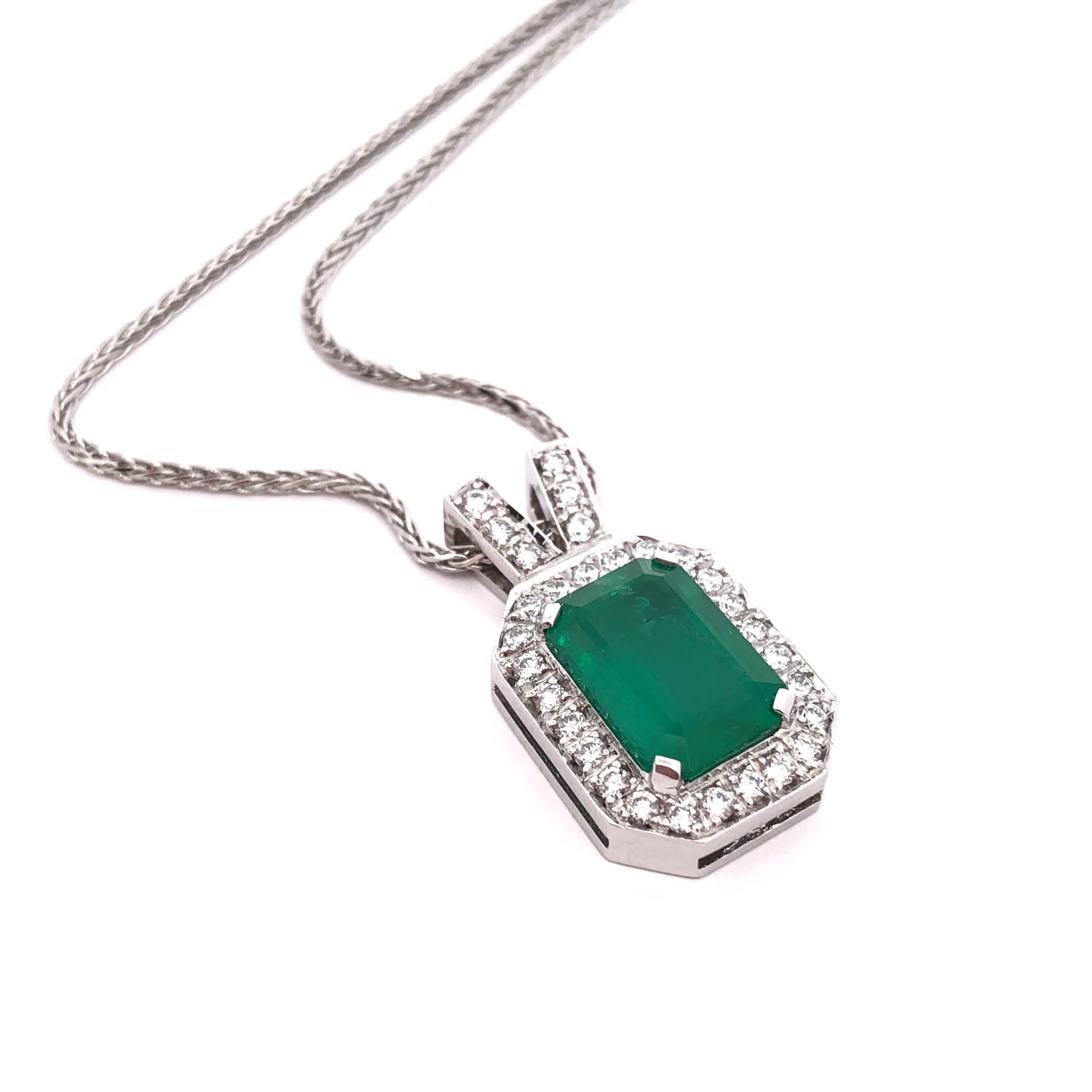 2.70 Emerald Elegance Custom Necklace
