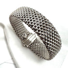14KW Fancy Link 17mm wide Bracelet 7.5-Inch