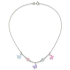 Sterling Silver Floral and Butterfly Children's Necklace