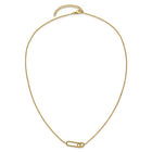 Stainless Steel Yellow Plated Intertwined Link Necklace