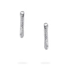 Birks Silver Spiral Hoop Earrings
