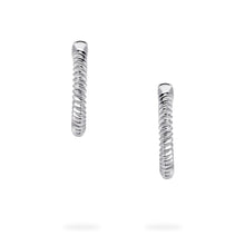 Birks Silver Spiral Hoop Earrings