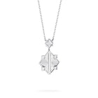 Birks Muse Guilloche Drop Silver Necklace