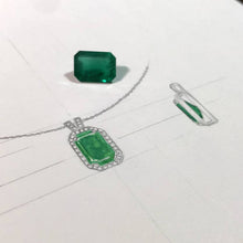2.70 Emerald Elegance Custom Necklace