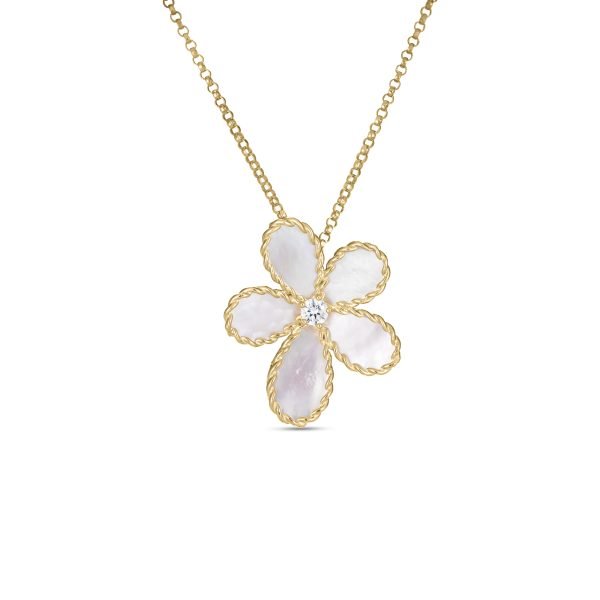 Roberto Coin 18K Yellow Jasmine Flower Necklace