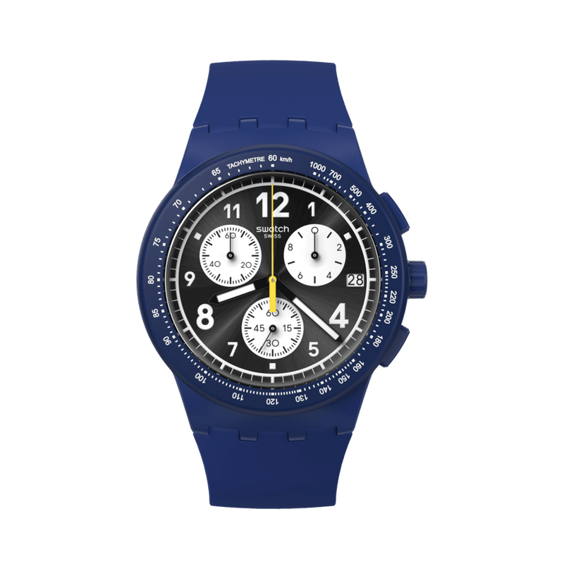Swatch Watch Nothing Basic About Blue 42mm