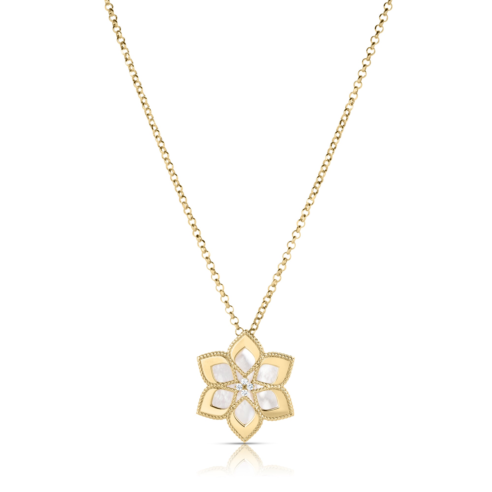 Roberto Coin Daisy Vernazza Mother of Pearl Necklace