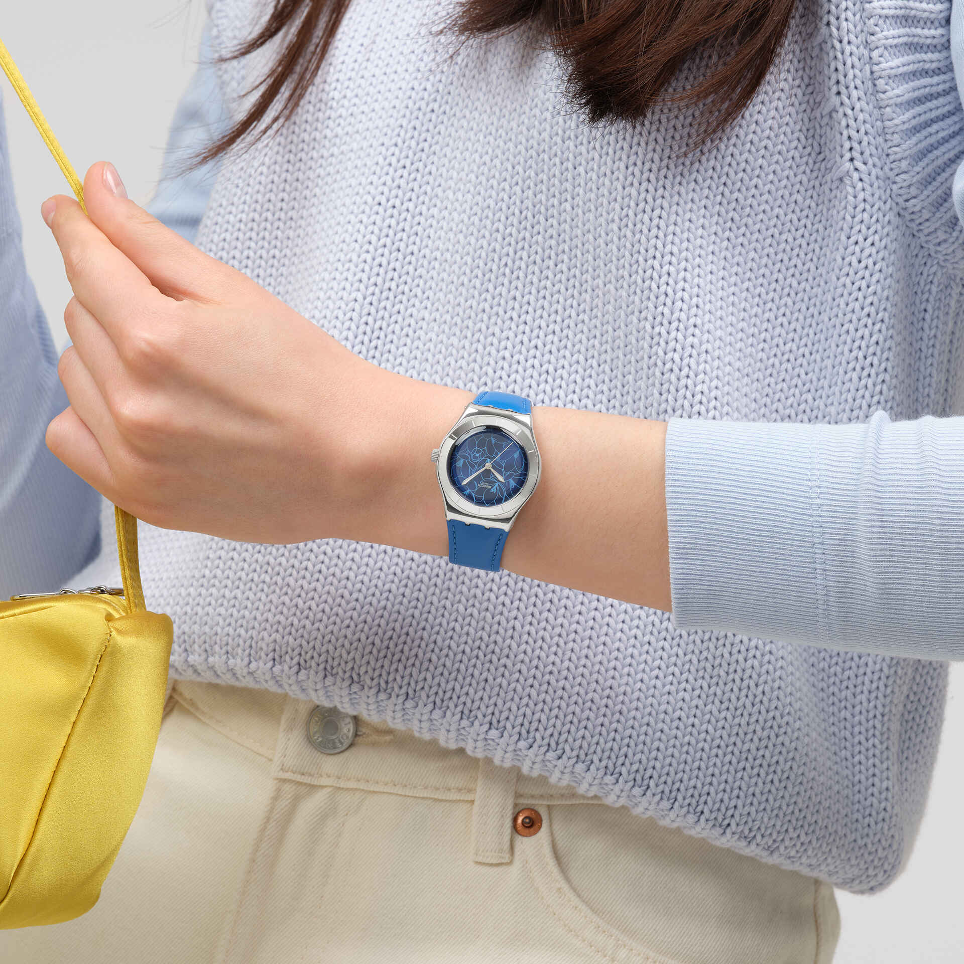 Swatch Watch Blue Petal Promise 33mm