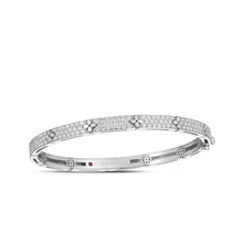 8883517AWBAX RC 18KW 48x58 Bangle Diatw=1.45ct Love in Verona Roberto Coin