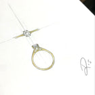 1.21 Hidden Halo Custom Ring