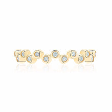 Birks Splash 18K Yellow and Diamond Stacking Ring