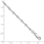Sterling Silver Beaded Anklet