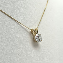 1.00ct Lab Grown Diamond Solitaire Necklace in 10K Yellow Gold