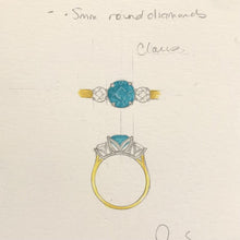 Azure Dreams Custom Ring