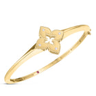 Roberto Coin 18KY Venetian Princess Bangle 4Dia=0.04ct, 48x58mm