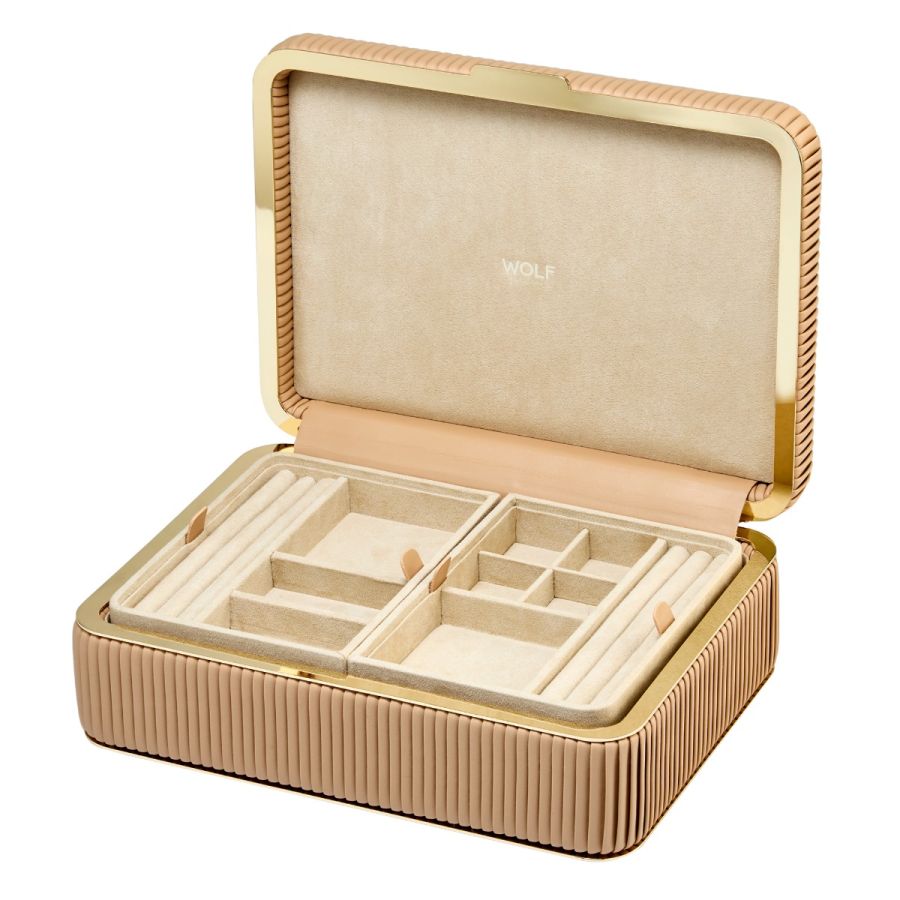WOLF Bella Medium Jewellery Box Mocha