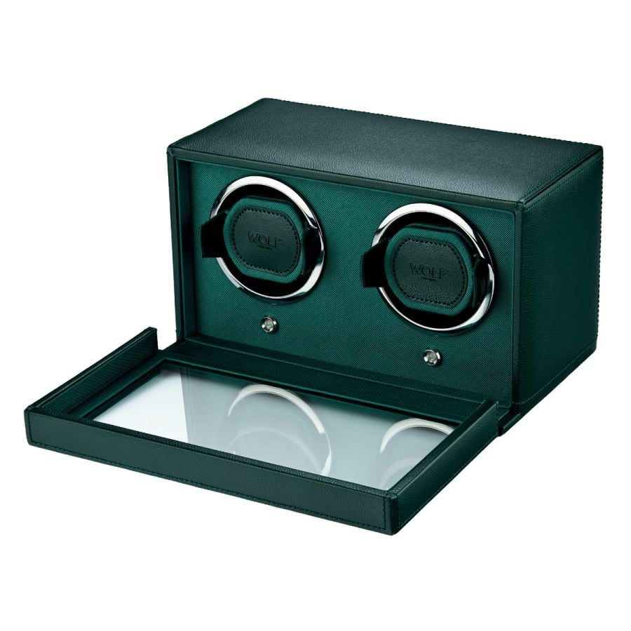 WOLF Double Cub Winder with Cover Green
