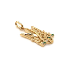 Golden Sea Trident Pendant