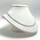 Silver 20 Inch Solid 6.1mm Open Link Necklace