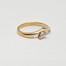 Custom Handcrafted 14K Yellow Gold Marquise Diamond Ring